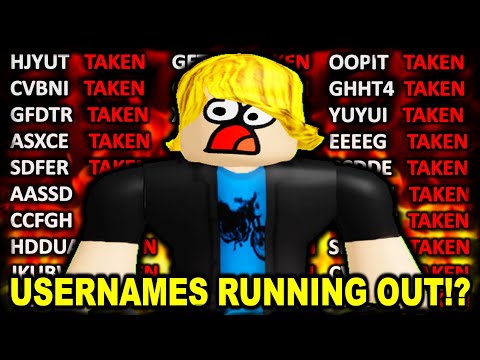 ROBLOX USERNAMES ARE RUNNING OUT!? (5 Letter Account Usernames All Used)