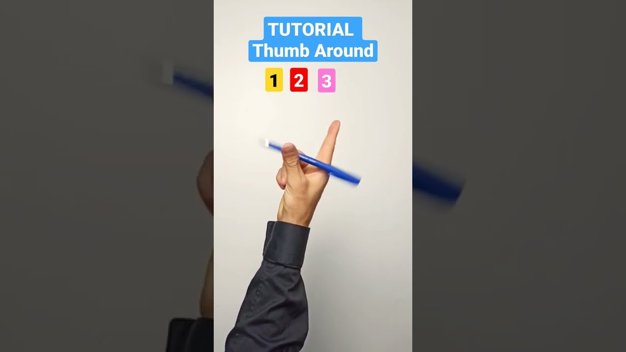 Master the Thumb Around Pen Spin in Minutes! ✨ #penspinning #shorts