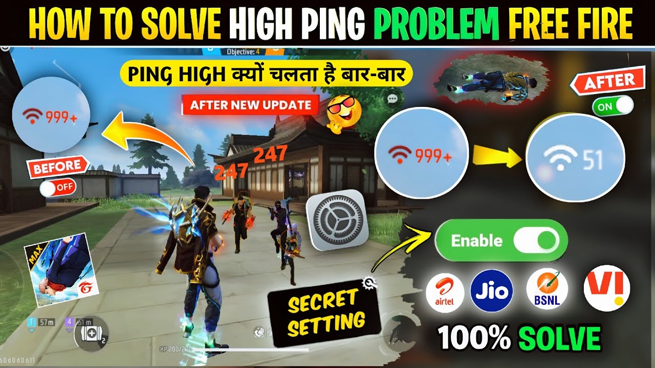 Free Fire Network Problem 2026🤯 Free Fire High Ping Problem | How To Solve Ping Problem In Free Fire