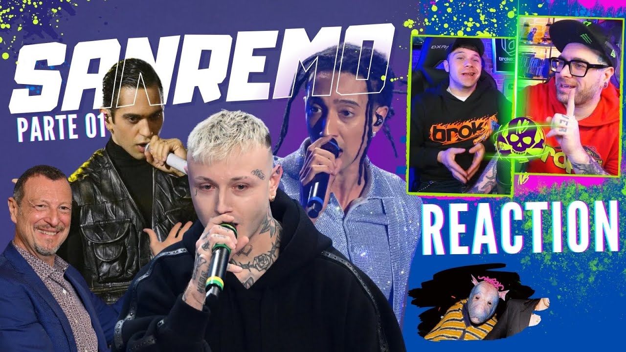 Sanremo 2024 Night 1: Epic Reactions to Ghali, Mahmood, Lazza & Santi Francesi 🎶