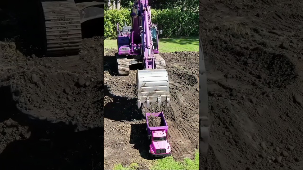 Seru! Excavator Angkut Pasir ke Truk Dam Mainan 🚜🚛 | Episode 4