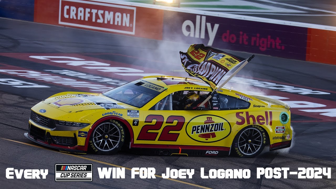 Joey Logano's Complete NASCAR Cup Series Victory Record (Post-2024) π