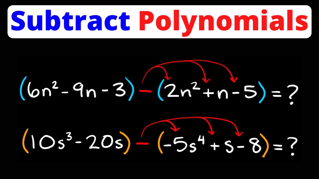 Master Subtracting Polynomials & Combining Like Terms in Algebra 1 ✏️