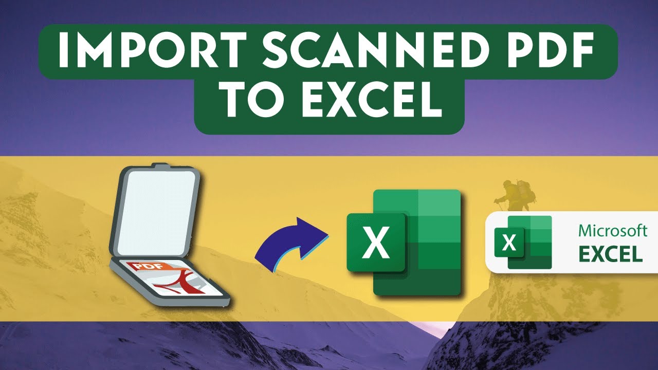 Easily Import Scanned PDF Data into Excel π