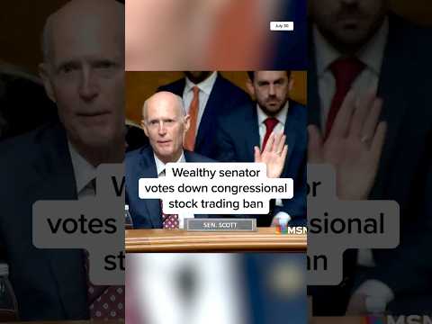 Wealthy senator votes no on congressional stock trading ban