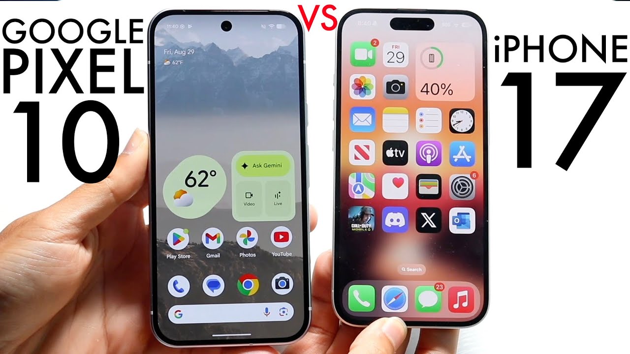 iPhone 17 Vs Google Pixel 10! (Comparison) (Review)