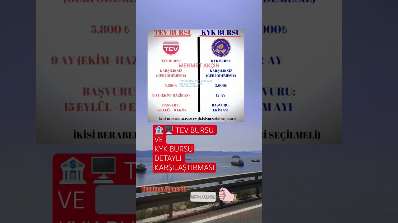 TEV Bursu vs KYK Bursu: Hangi Burs Size Uygun? 🎓