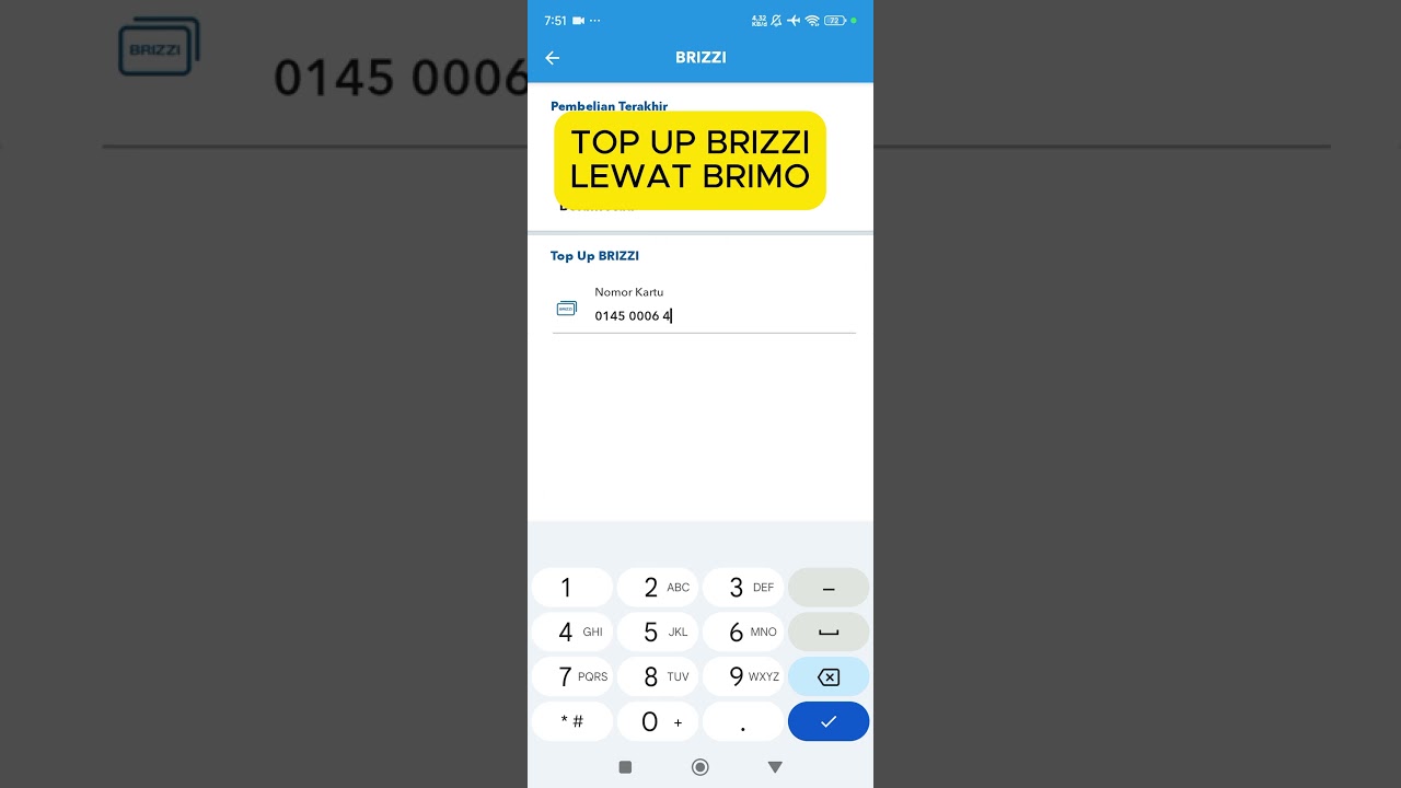 Isi Saldo BRIZZI Lewat BRImo Mudah & Cepat 🚀