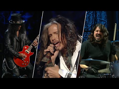 Steven Tyler, Slash, Dave Grohl, & Train âWalk This Wayâ Live (2014)