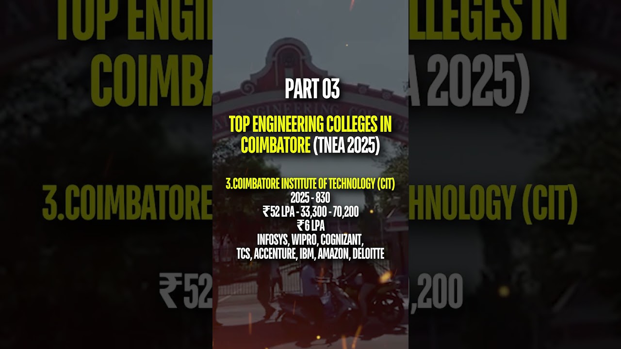 CIT Coimbatore – 100% Placements & Campus Tour 🚀