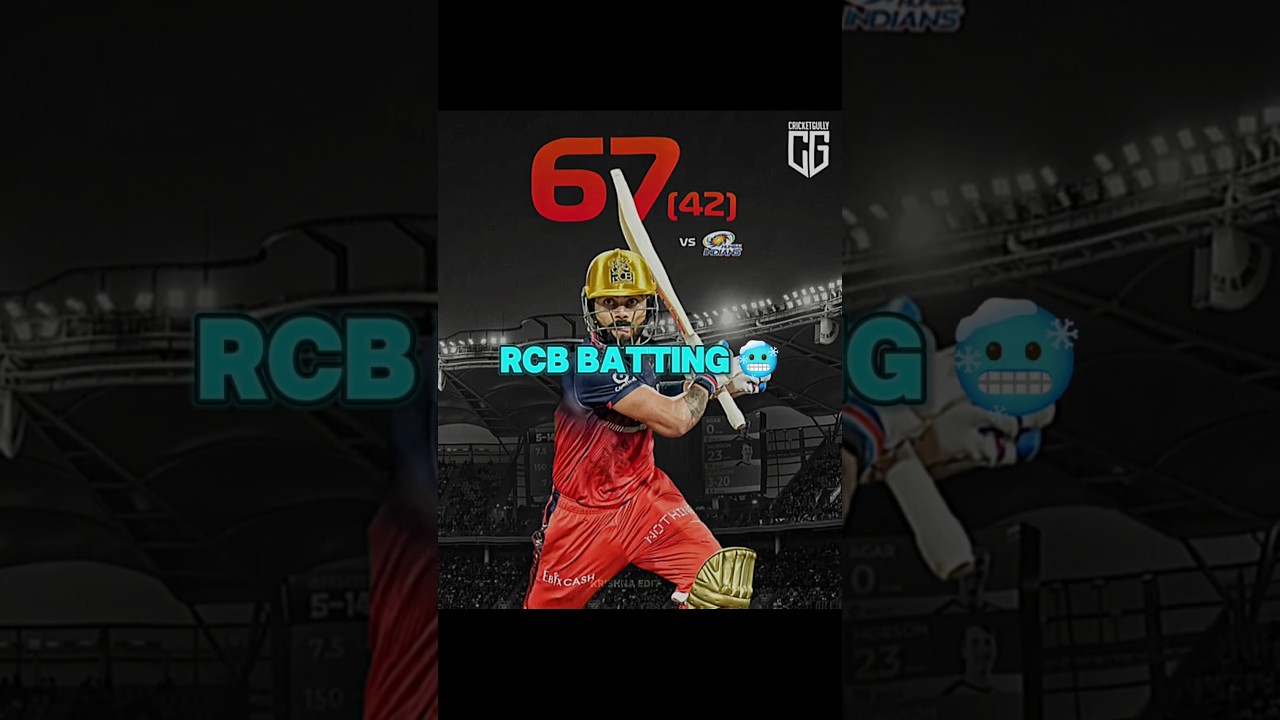 MI Vs RCB ,  MI needs 222 runs to win || CricCut #ipl #rcb #criccut  #cricket