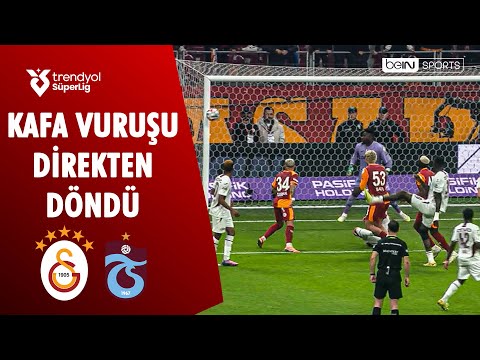 Victor Osimhen'in Kafa Vuruşu Direkten Döndü l Galatasaray - Trabzonspor l Trendyol Süper Lig