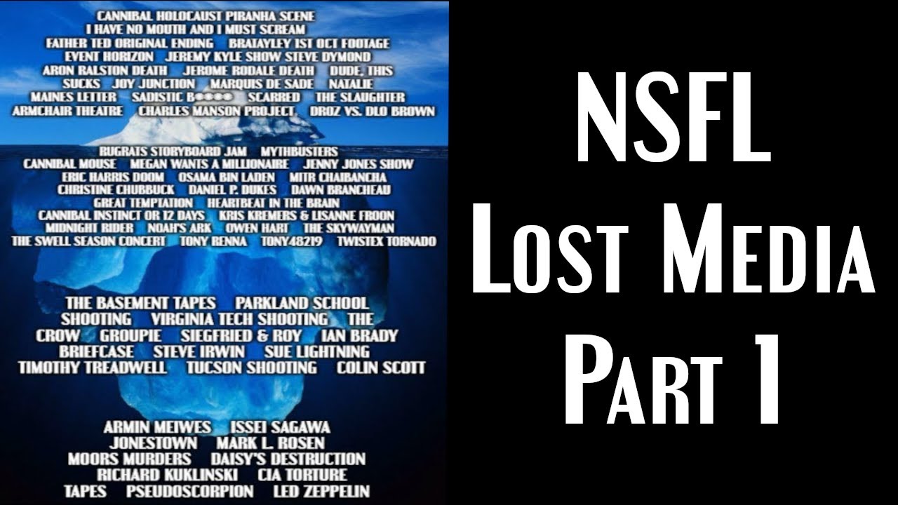 I Created a Disturbing Lost Media Iceberg (NSFL) | Part 1