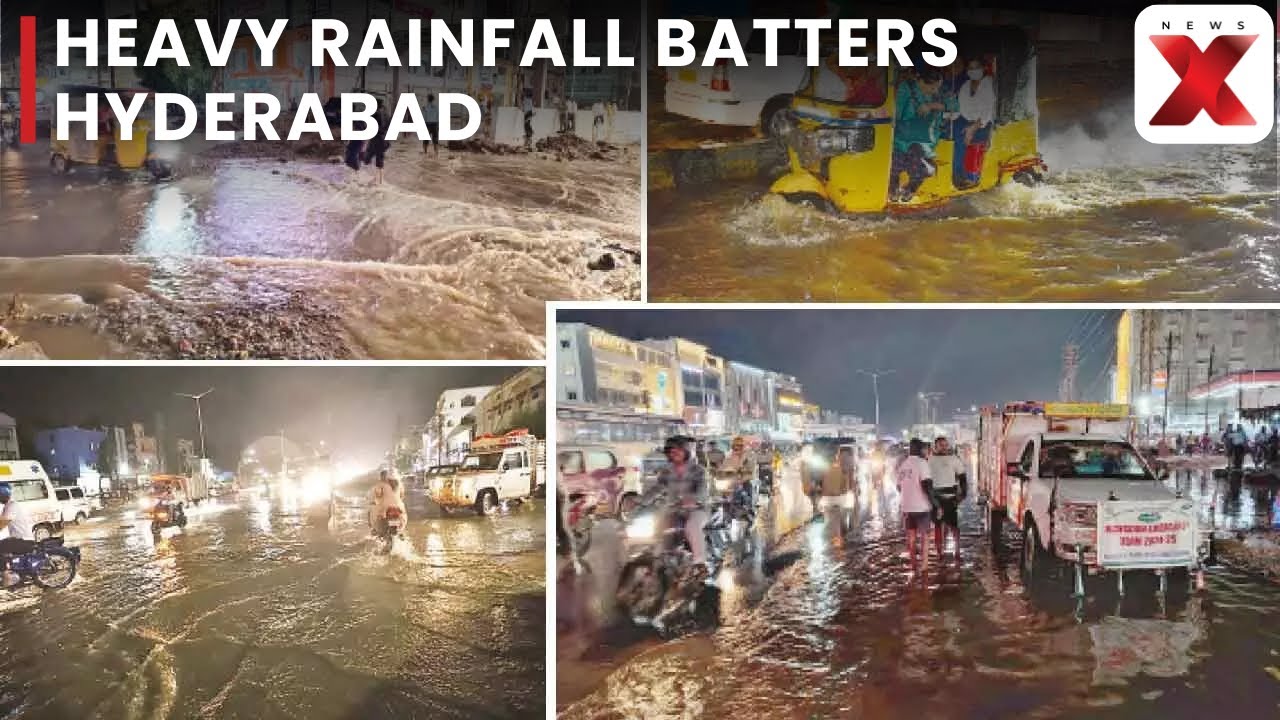 Hyderabad Floods: Heavy Rainfall Causes Severe Flash Flooding in Telangana