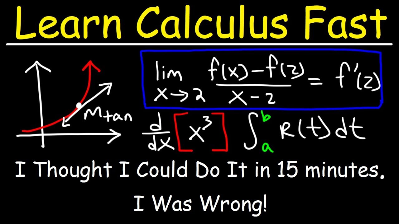 Master Calculus in Just 35 Minutes: Limits, Derivatives & Integration Explained 🧮