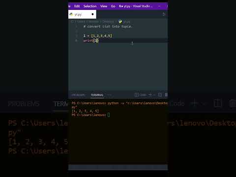 How to convert list to tuple in python