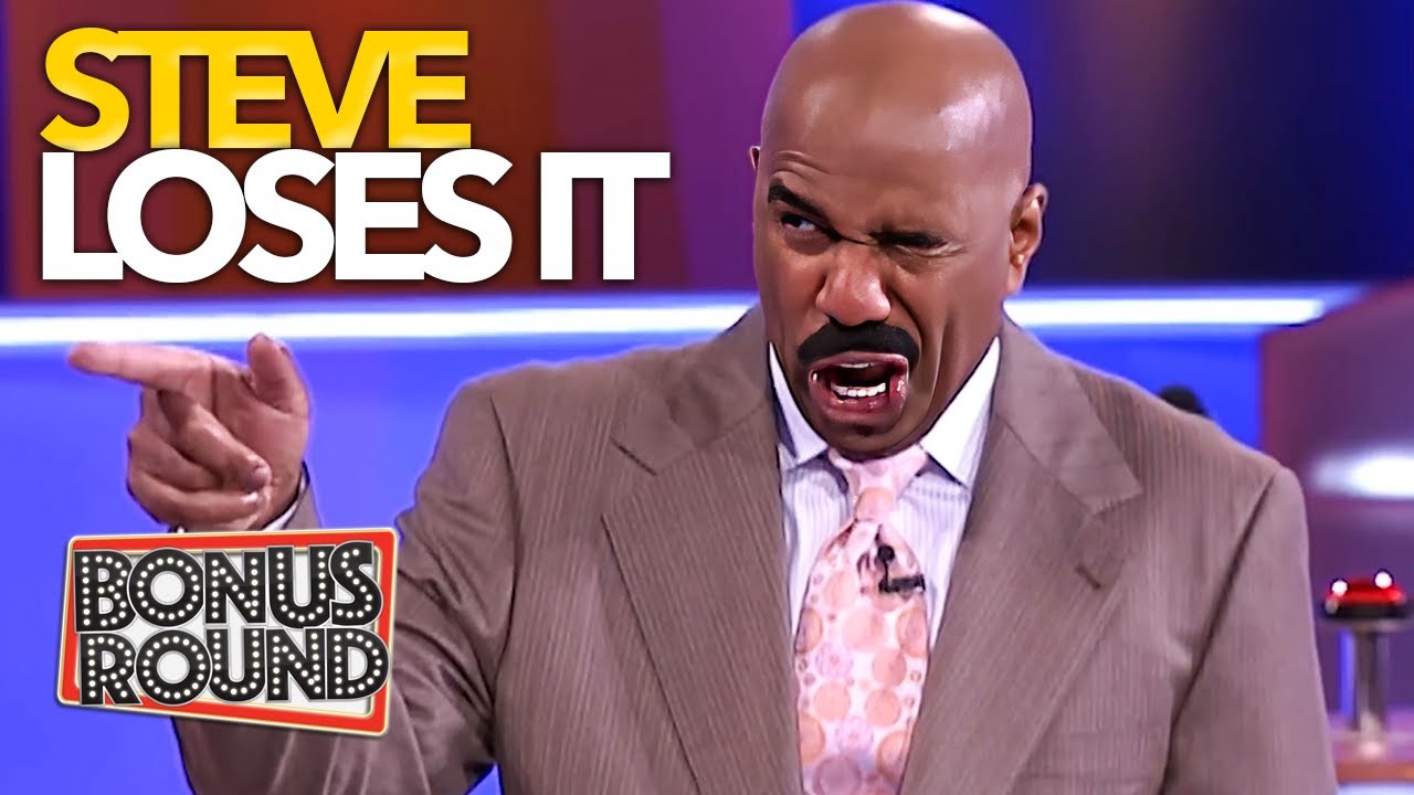 Hilarious Moments as Steve Harvey Loses It on Family Feud! π