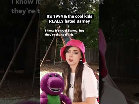 #90skids really did NOT like Barney. Remember all the vicious “I Hate You, You Hate Me” songs?