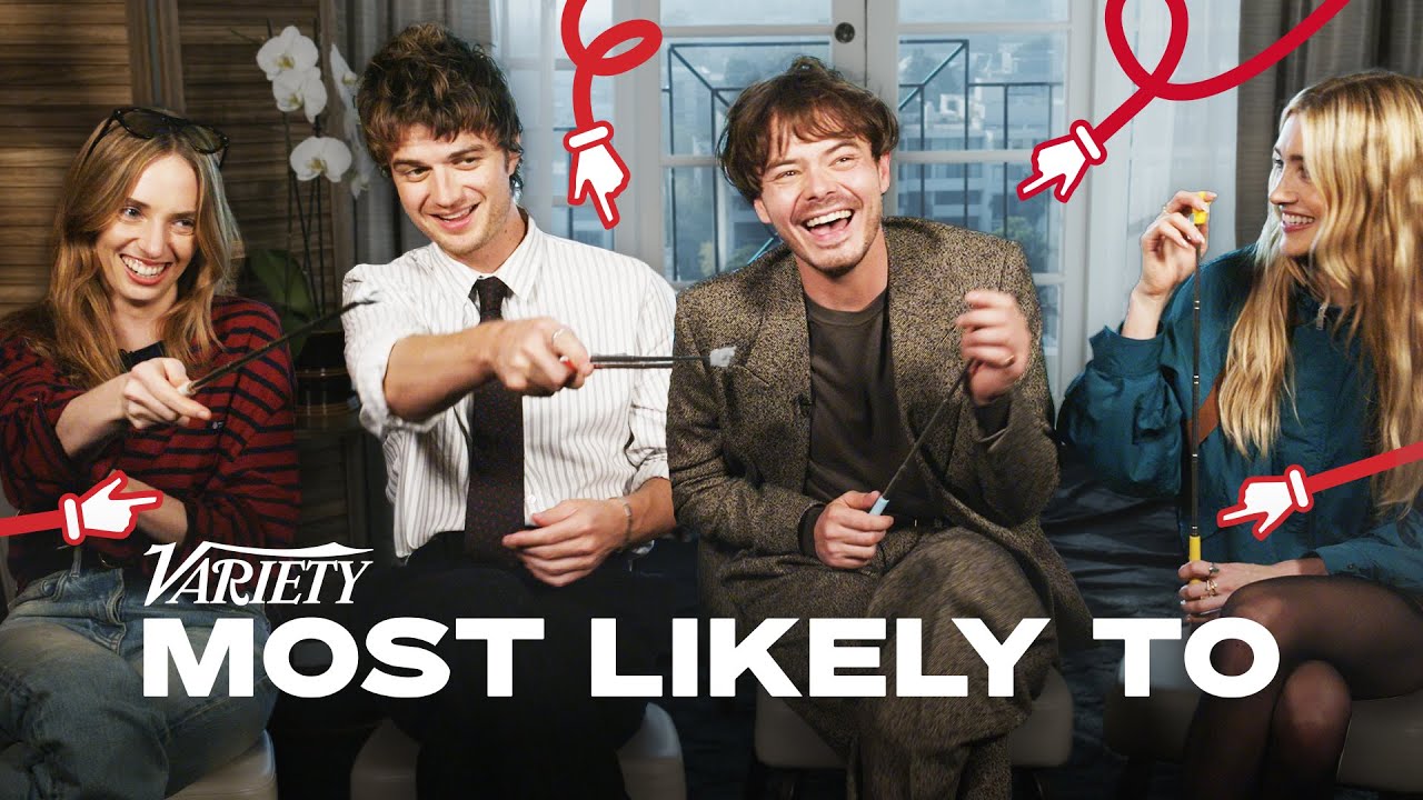 Stranger Things Cast Play 'Most Likely To' 🎬