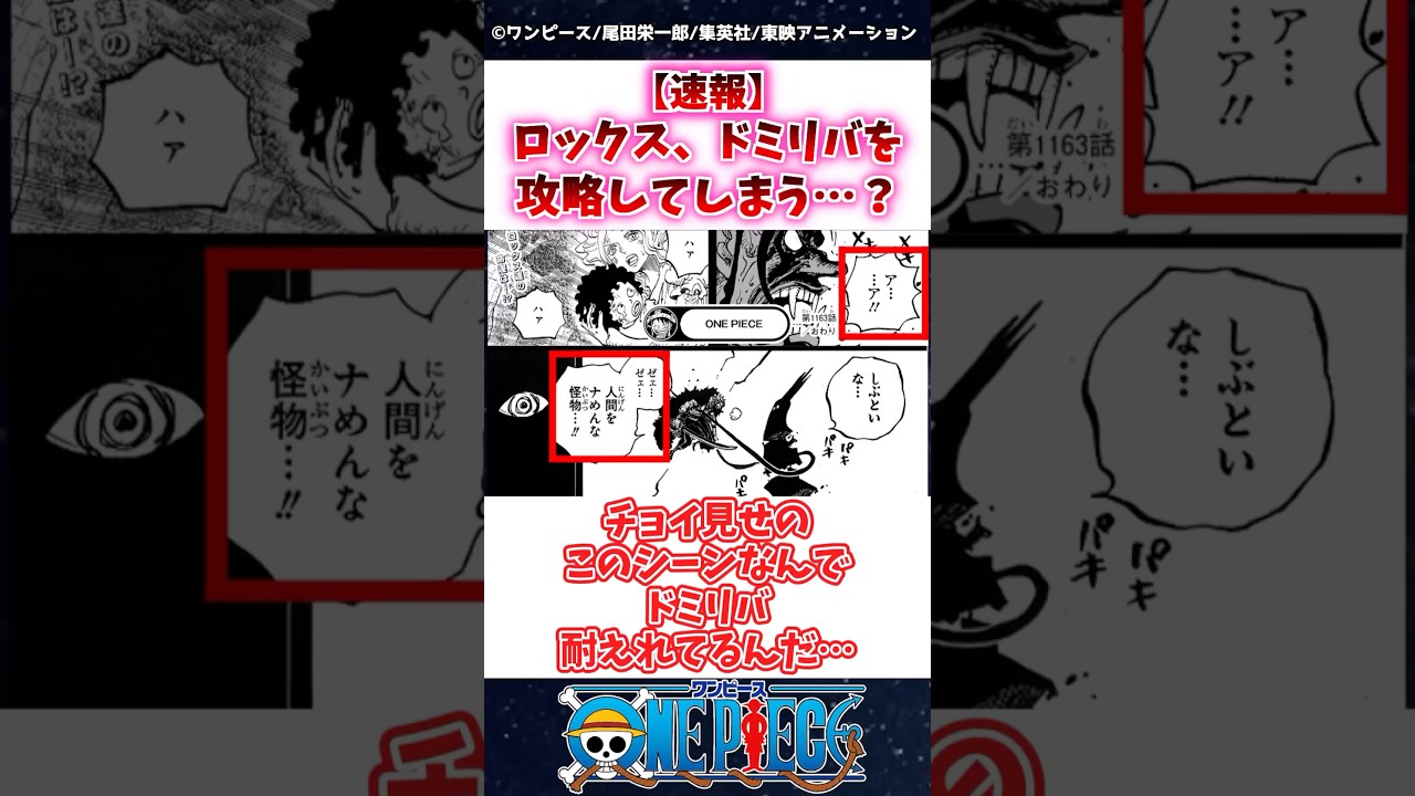 【ワンピース】最新話1164話でロックス＆ドミリバに衝撃展開！チラ見せで明らかに？🔥