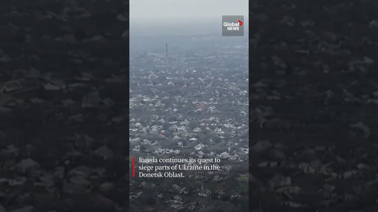 Drone Footage Shows Devastation in Ukraine’s Pokrovsk