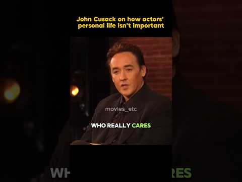 John Cusack on how actors should be mysterious #johncusack