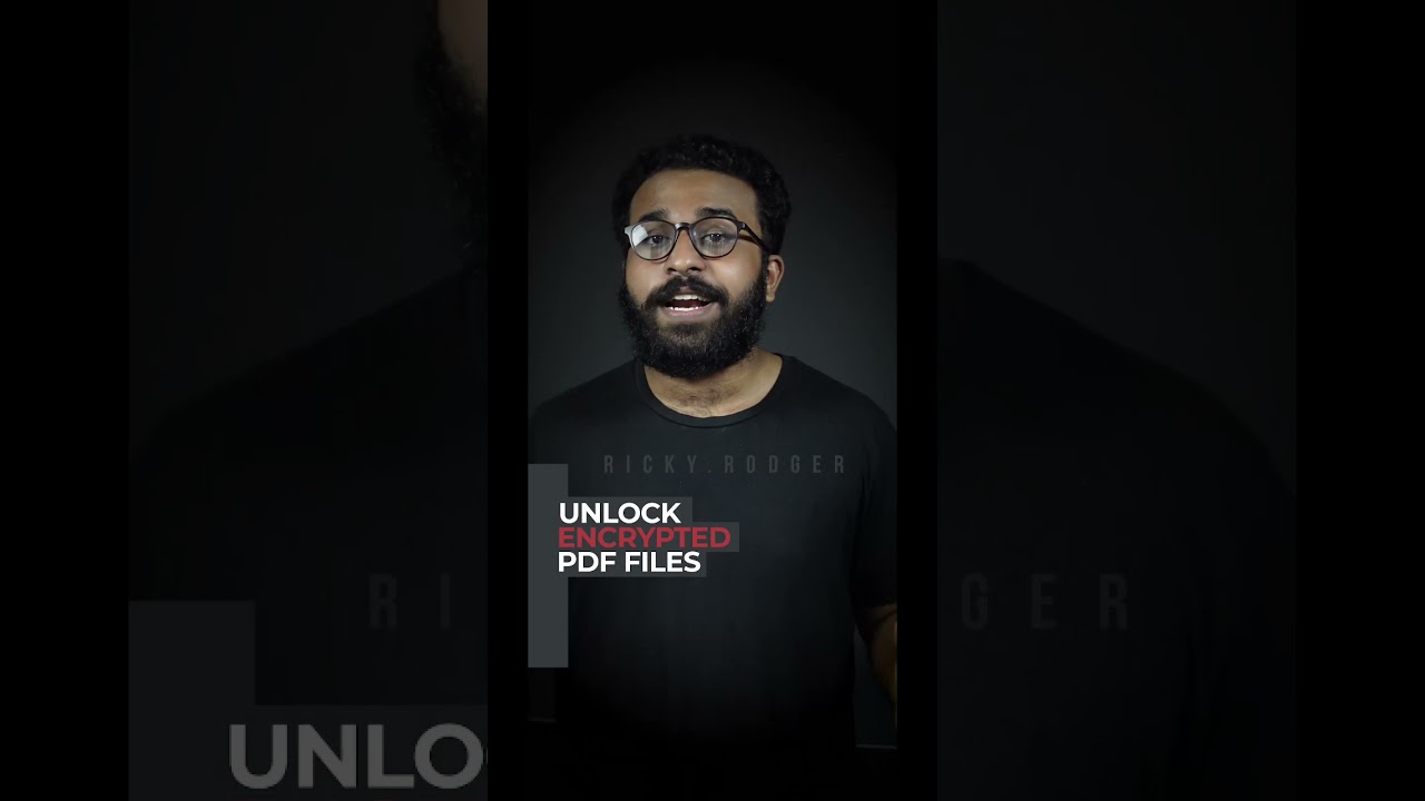 Unlock Encrypted PDF Files