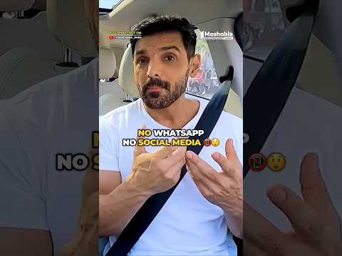 John Abraham Doesn't Have Whatsapp On His Phone?😱😲| Mashable India #bollywood #johnabraham