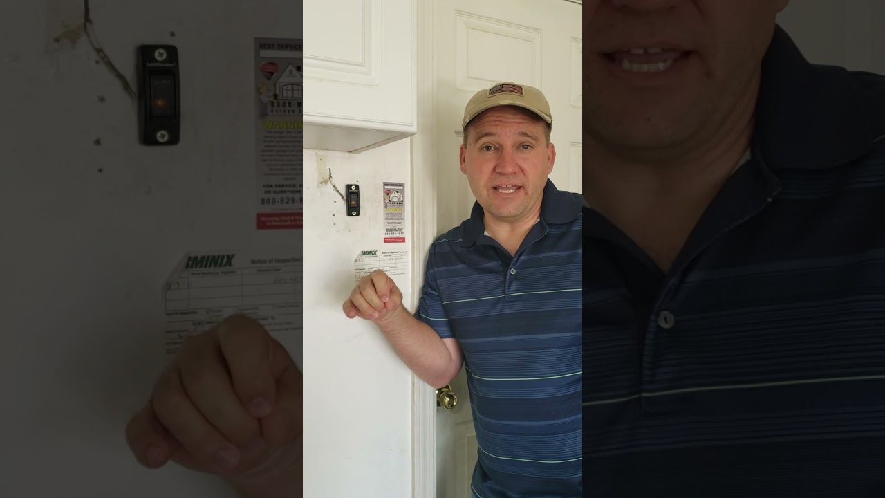 Simple Garage Door Sensor Light Repair #shorts