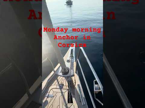 Hallberg Rassy 44: Ultra anchor on a Monday morning in Corsica.