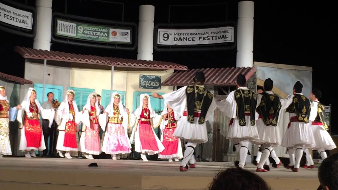 Greek traditional dances at the Mediterranean Folklore Dance Festival 2014
