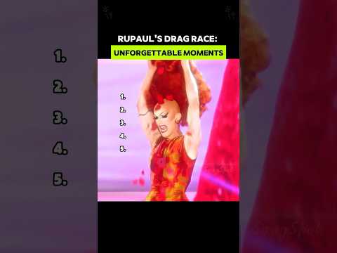 RuPaul's Drag Race: Unforgettable Moments #rupaulsdragrace #dragrace #dragqueen #ranking