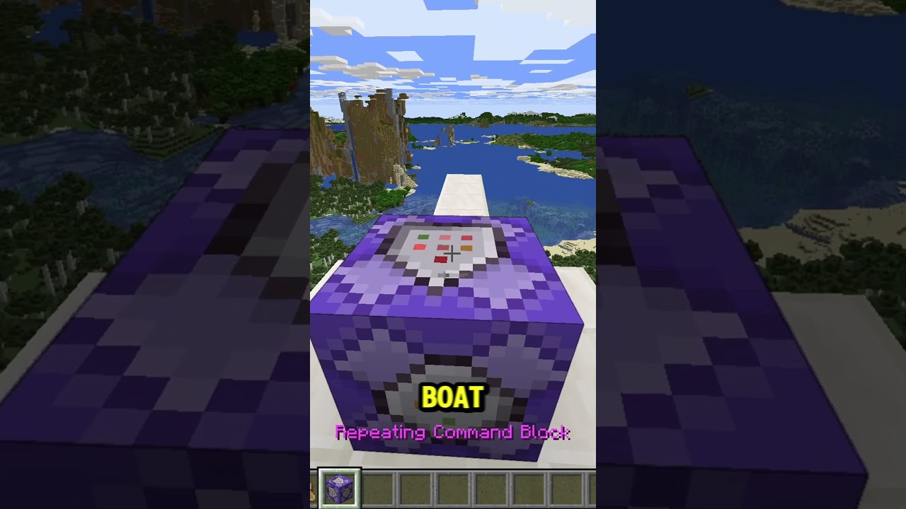 Minecraft Java Edition: Easy Command to Build an Automatic Ice Track βοΈ