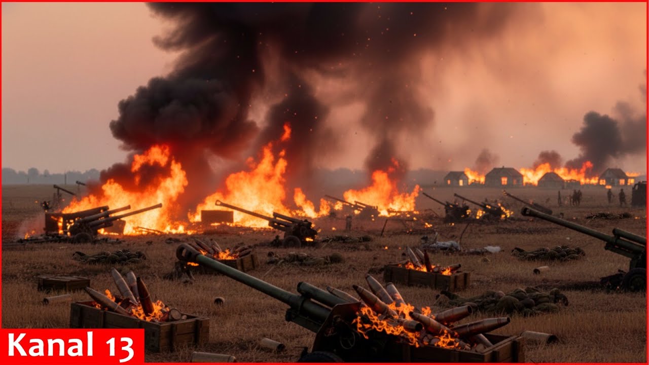 Ukraine Destroys Russian Artillery in Pokrovsk: Steppes Ablaze with Burning Cannons 🔥