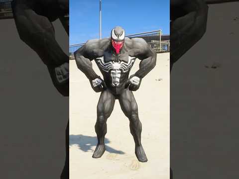 VENOM LEAVES SPIDER-MAN TO THE GIANT SPIDER #gta5 #spiderman #shorts