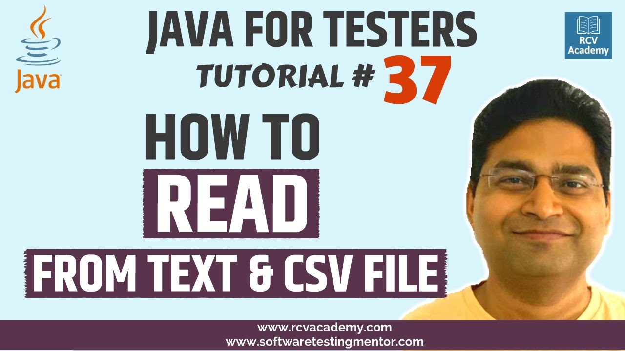 Java for Testers #37: Read Data from CSV & Text Files