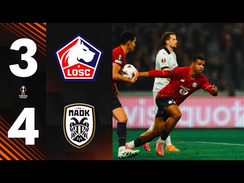 HIGHLIGHTS I Match spectaculaire mais dĂ©faite du LOSC face au PAOK (3-4) đ±â