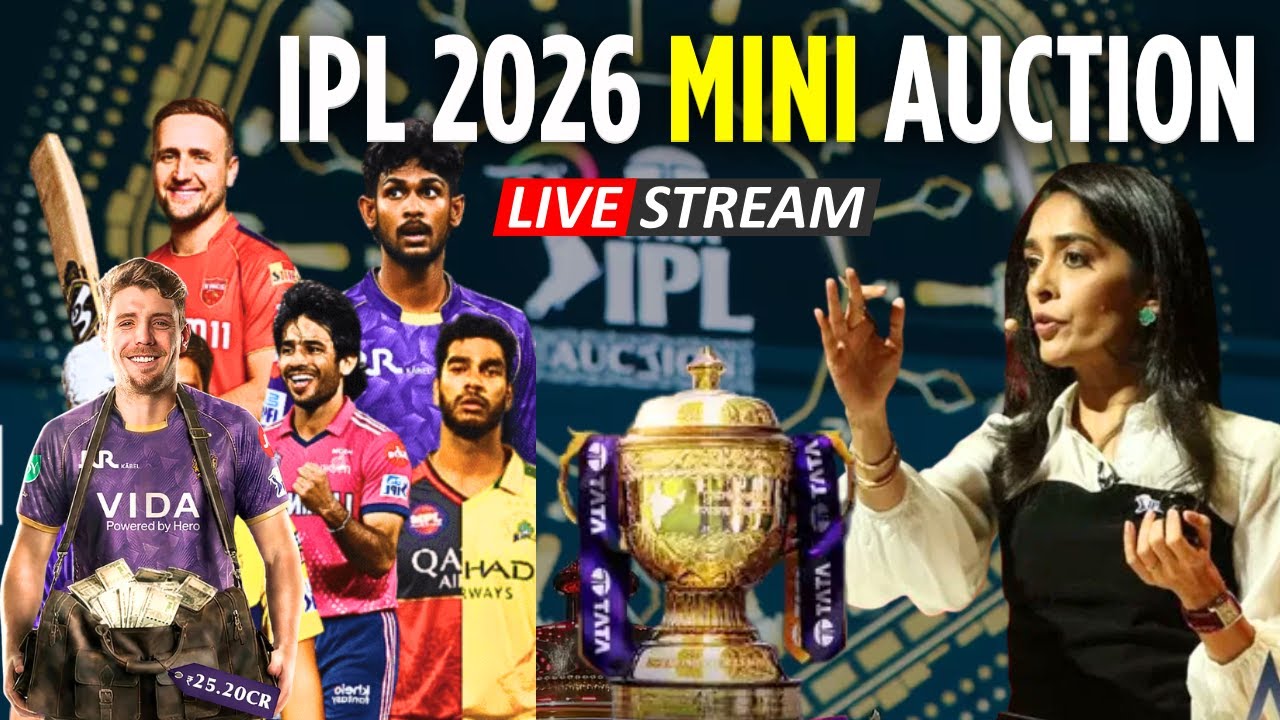 IPL 2026 Auction: Green Sold to KKR for ₹25.2 Cr 🏏