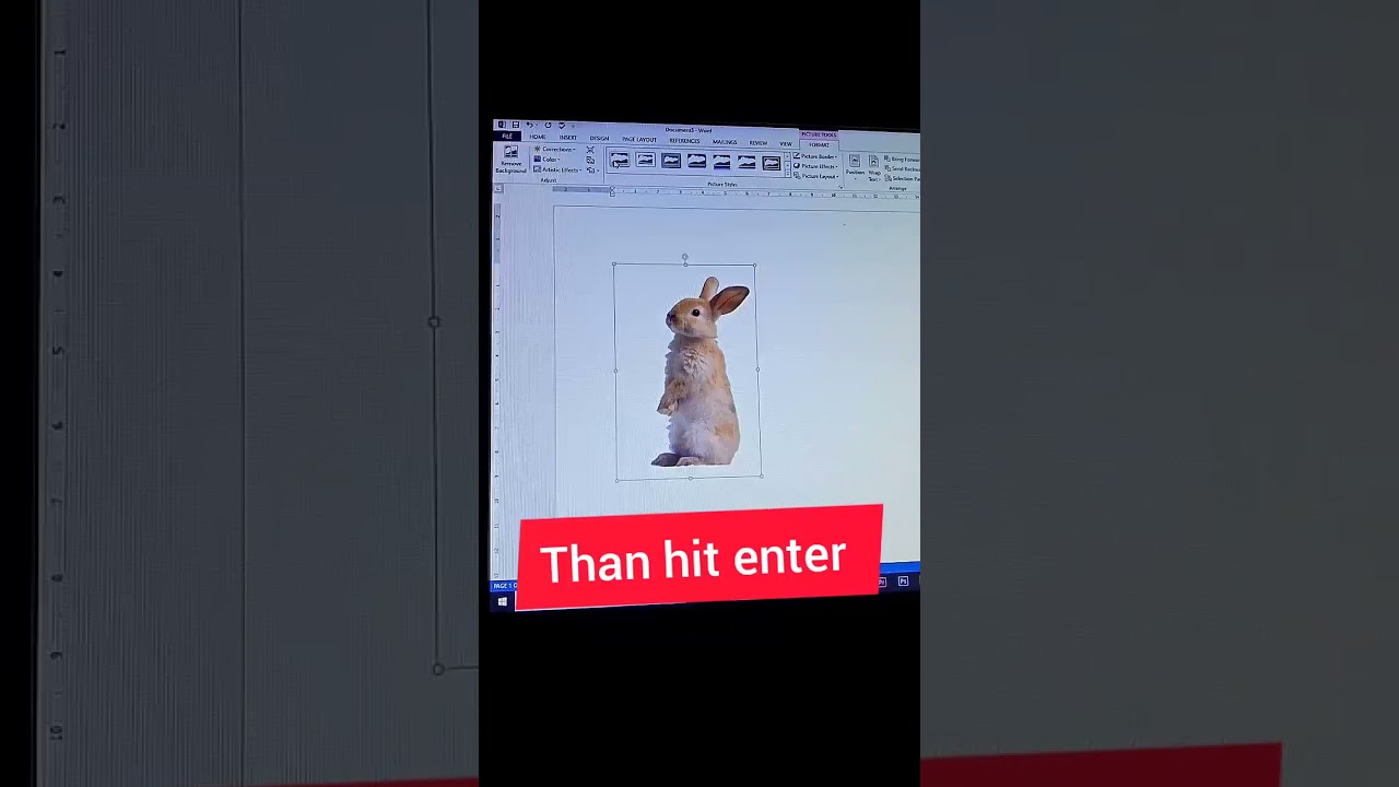 How to remove image background in ms word #shorts #msword