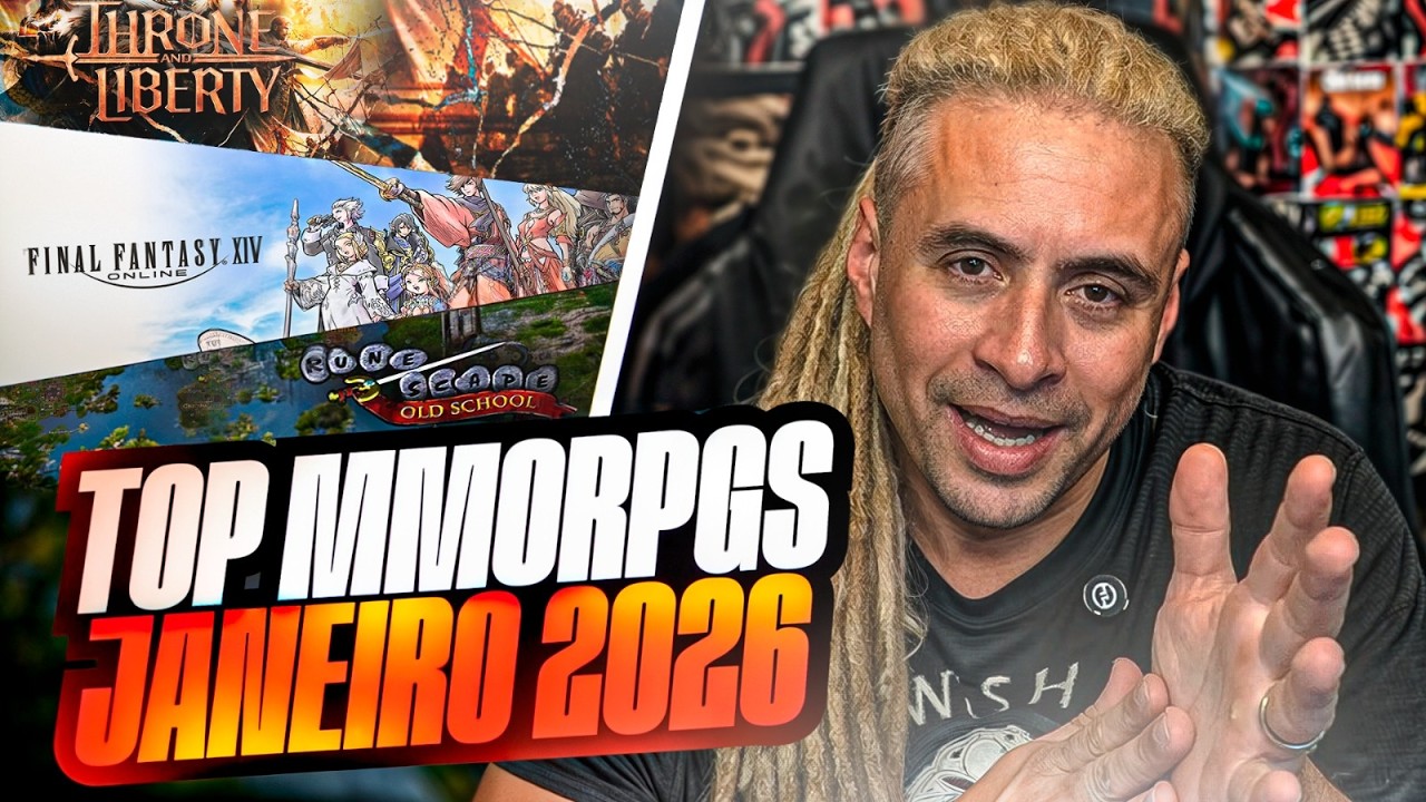 TOP MMORPGS 2026 - PELA QUANTIDADE DE PLAYERS ONLINE  -  JANEIRO 2026