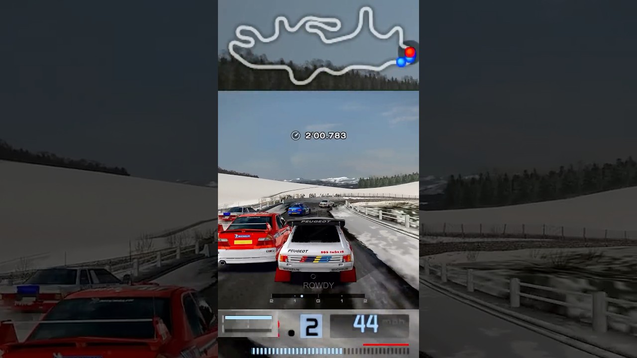 Extremely Close One Lap Magic Finish! #GranTurismo4 #GT4