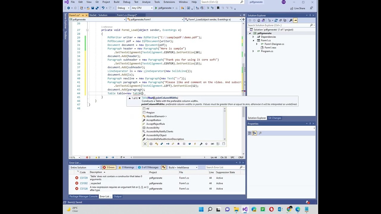 Create PDF in C# with Example Code 📄