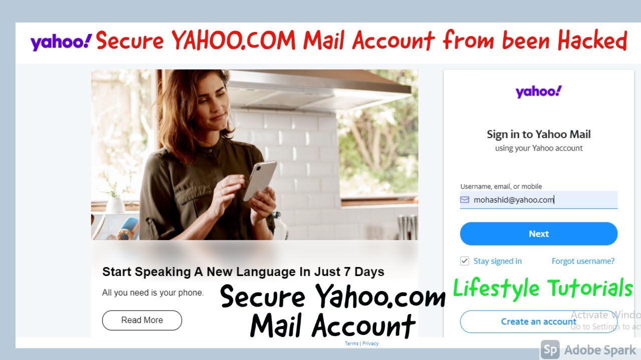 Secure Your Yahoo Mail Account 🔒