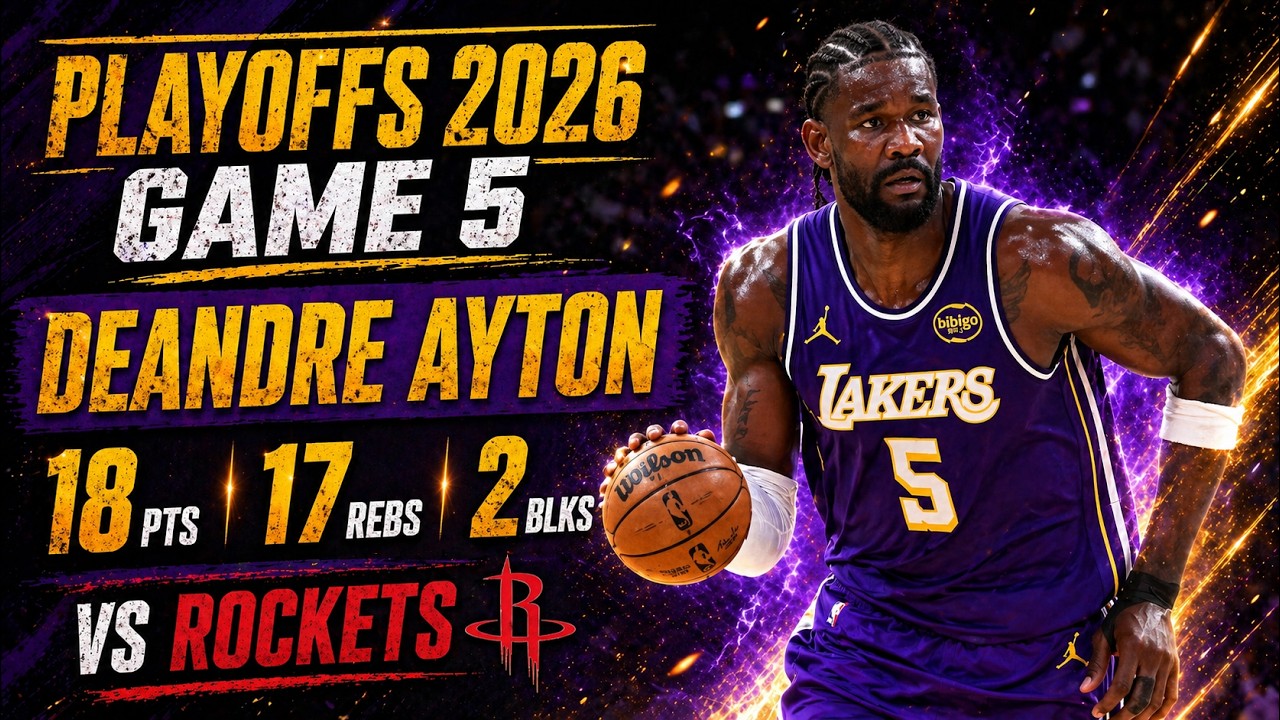 Deandre Ayton's 18 pts & 17 rebs vs Rockets (2026 PO G5)