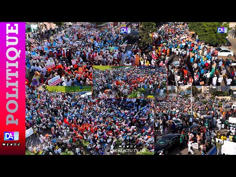 Marche FDR / Marée humaine à Dakar : des images spectaculaires vues du ciel, le peuple en colère !