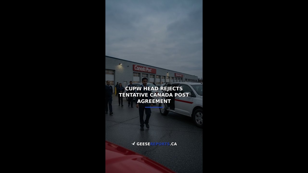 CUPW Head Rejects Tentative Canada Post Agreement