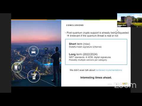 s-75: Invited talk by Dustin Moody + Post-quantum Cryptography