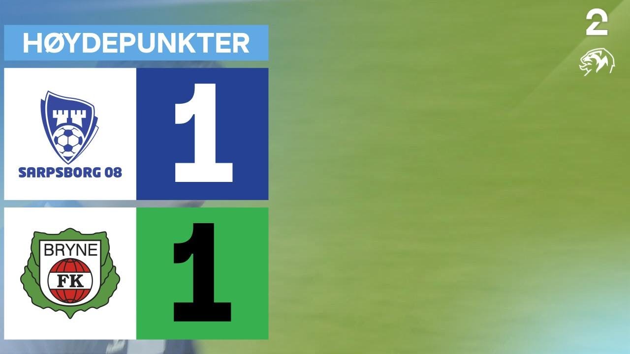 Høydepunkter fra Sarpsborg 08 - Bryne 1-1 ⚽