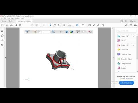 3D PDF File Viewer (Adobe Reader)
