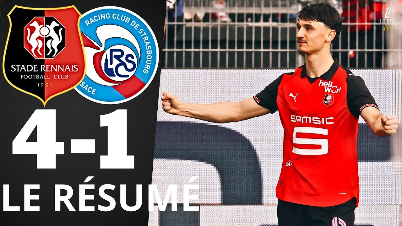 Rennes Dominates Strasbourg 4-1 | Ligue 1 Match Highlights 2025/26 ⚽